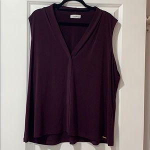 Calvin Klein eggplant shirt